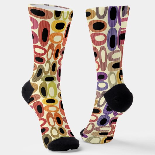 Retro und farbenfroh socken (Gewinkelt)