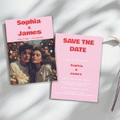 Retro- und kühne Typografie Termin vormerken Save The Date
