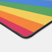 Retro- und Minimalistische Rainbow-Typografie Schreibtischunterlage (Ecke)