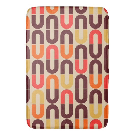 Retro- und Mod 60er-70er-Badematte Badematte (Vorderseite Vertikal)