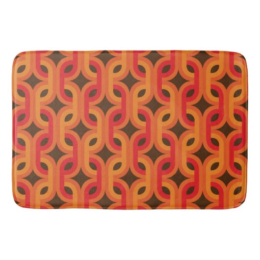Retro- und Mod-60er-70er-Badematte Badematte (Vorderseite)