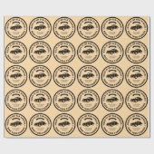Retro- und Oldtimer-Autos Geschenkpapier (Flach)