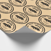 Retro- und Oldtimer-Autos Geschenkpapier (Ecke)