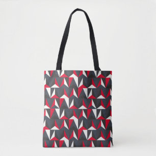 Retro und Vintager Stil mit geometrischer Form, kr Tasche