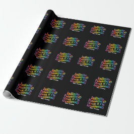 Retro Unendliches Potenzial Irrationaler Pi-Tag Ma Geschenkpapier