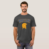 Retro Uni Blue Orange Martians Sport T-Shirt (Vorne ganz)