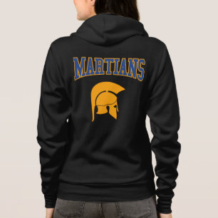 Retro Uni Blue Orange Martians Varsity Sport Hoodie
