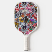 Retro Uni Pop Pickleball Paddel Schläger (Vorderseite)