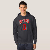 Retro Uni Red White Black Nothing Zero Sport Hoodie (Vorne ganz)