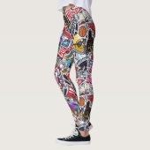 Retro Uni Vibes Leggings - Spaß & Funky Style! (Links)