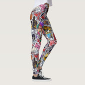 Retro Uni Vibes Leggings - Spaß & Funky Style! (Rechts)
