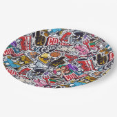 Retro Uni Vibes Paper Teller - Party in Style! (Schrägansicht)