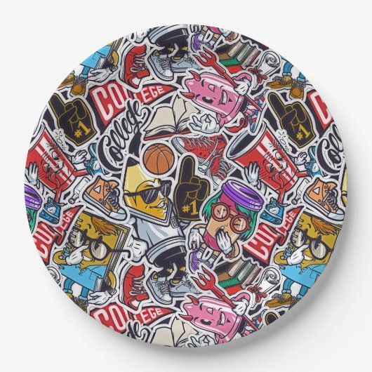 Retro Uni Vibes Paper Teller - Party in Style! (Vorderseite)