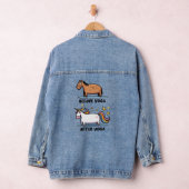 Retro Unicorn Mediation Jeansjacke (Hangar)