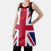 Retro Union Jack Apron - Monogrammed British Flag Schürze (InSitu)
