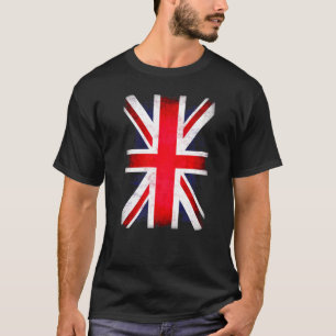 Retro Union Jack Flag Großbritannien Großbritannie T-Shirt