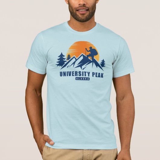 Retro University Peak T - Shirt (Vorderseite)