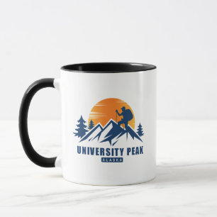 Retro University Peak T - Shirt Tasse