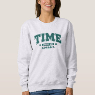 Retro University Style K-Drama Fan Art Design Sweatshirt