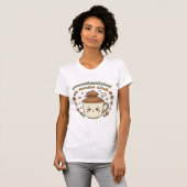 Retro-Unordentlicher-Dutt-Kaffeetasse-Tee T-Shirt (Vorne ganz)