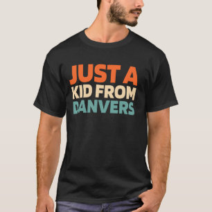 Retro uns City Vintag nur ein Kind von Massachuset T-Shirt
