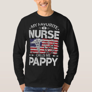 Retro uns Flag meine Lieblings-Krankenschwester ne T-Shirt