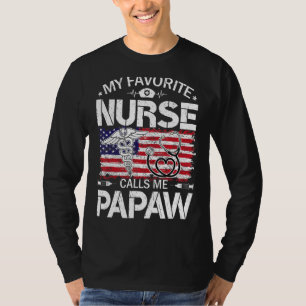 Retro uns Flag meine Lieblings-Krankenschwester ru T-Shirt