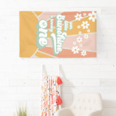 Retro Unser kleiner Sonnenschein ist ein Geburtsta Banner (Insitu)