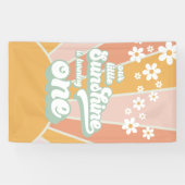 Retro Unser kleiner Sonnenschein ist ein Geburtsta Banner (Horizontal)
