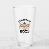 Retro-Unterricht für meine Chefs Halloween Glas (Vorderseite)
