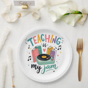 Retro-Unterricht Ist Mein Ding Vinyl-Schallplatte Pappteller
