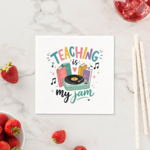 Retro-Unterricht Ist Mein Ding Vinyl-Schallplatte Serviette