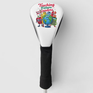 Retro Unterricht Zukünftige Führer Lehrer Schule Golf Headcover