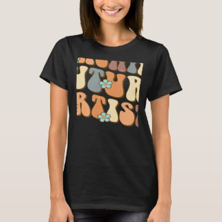 Retro-Unterricht zukünftigen Künstlern Lehrer Schü T-Shirt