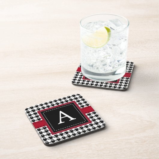 Retro-untersetzte Set mit Monogramm Untersetzer (Rechte Seite)