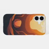 Retro Unterwasserhöhle iPhone 16 Hülle (Rückseite (Horizontal))