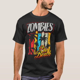 Retro Untoter Horror Zombies am Strand Sun Su T-Shirt
