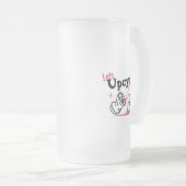 Retro-Up Mattglas Bierglas (VorderseiteRechts)