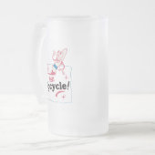 Retro-Up Mattglas Bierglas (Vorderseite Links)