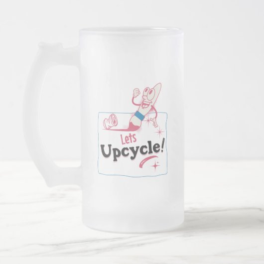 Retro-Up Mattglas Bierglas (Links)