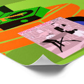 Retro Urban Christmas Couple Poster (Ecke)