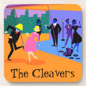 Retro Urban Dach Party Kunststoff-Untersetzer Untersetzer (Vorderseite)