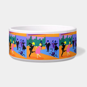 Retro Urban Dach Party Pet Bowl Napf