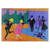 Retro Urban Party Cutting Board Schneidebrett (Vorderseite)