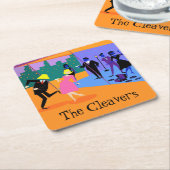 Retro Urban Rooftop Party Paper Untersetzer (angewinkelt)