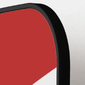 Retro Urban Zebra über Streifen mit Namen Pickleball Schläger (Linke Seite)