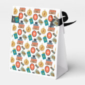 Retro-Urlaubsreise als Thema Geschenkschachtel (Rückseite)