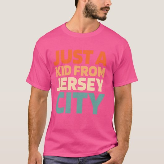 Retro US City USA nur ein Kind aus New Jersey Jers T-Shirt (Vorderseite)