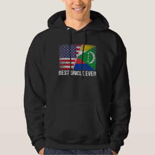 Retro US Comoros Flag Bester Onkel je Vater's Da Hoodie