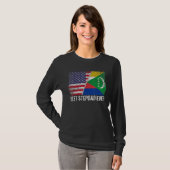 Retro US Comoros Flag Bester Stepdad je Vater T-Shirt (Vorne ganz)
